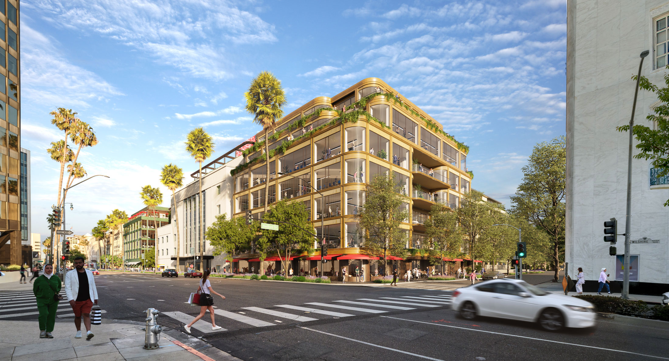 Beverly Hills Development, Wilshire Boulevard, California